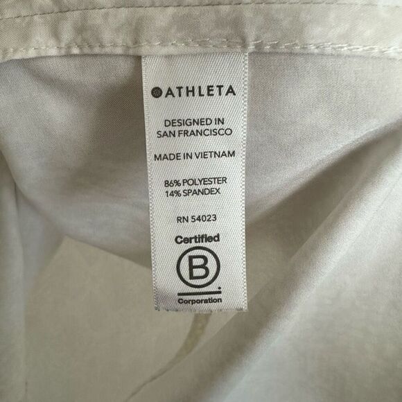 Athleta Women’s White Off White Zephyr Refine Viper Snakeskin Patterned High Cre - Picture 8 of 9